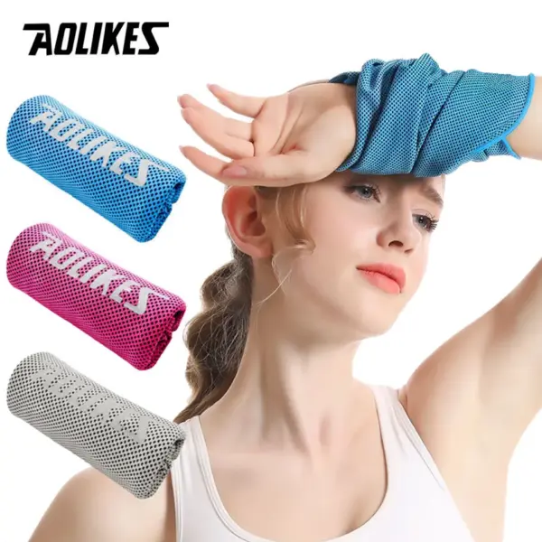 Instant Cooling Sports Towel – Reusable Chill Gym & Running Rag for Sweat Absorption