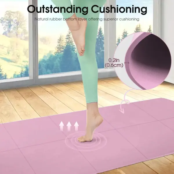 Extra Thick Non-Slip Yoga Mat – Eco-Friendly Pilates & Floor Exercise Mat - Image 3