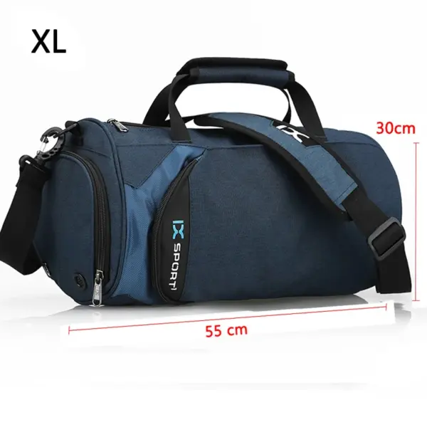 Large Multifunctional Men's Gym Bag – Waterproof Wet/Dry Compartments, Shoe Storage for Fitness, Sports & Travel - Image 14