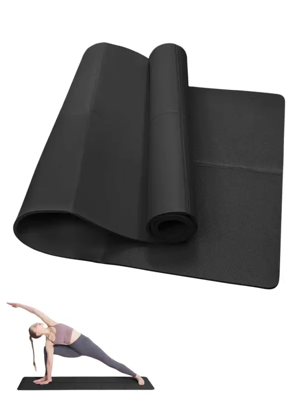 Extra Thick Non-Slip Yoga Mat – Eco-Friendly Pilates & Floor Exercise Mat - Image 4