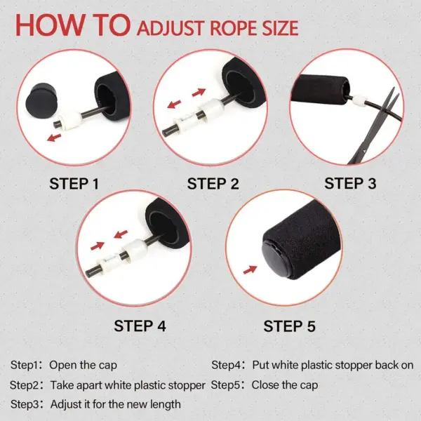 Steel Cable Jump Rope – Adjustable Speed Rope for Boxing, CrossFit & Cardio - Image 6