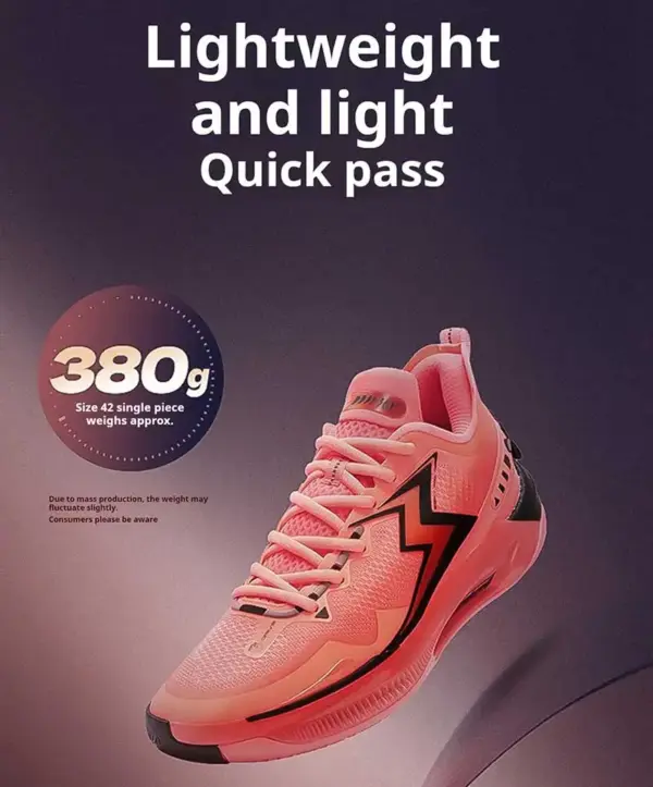 361 Degrees BIG3 5.0 Quick Pro Men's Basketball Shoes - Carbon Plate Support, Breathable & Flexible Training Sneakers - Image 3